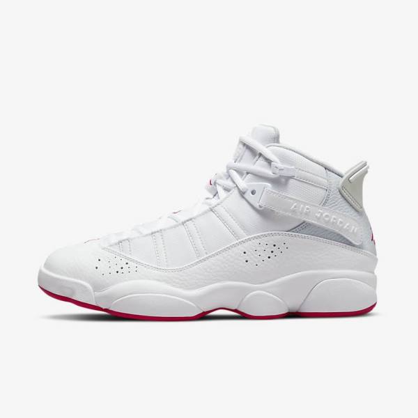 Zapatillas Nike Jordan 6 Rings Hombre Blancas Plateadas | NK584QUI