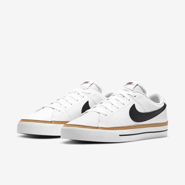 Zapatillas Nike NikeCourt Legacy Hombre Blancas Marrones Claro Negras | NK716BGR