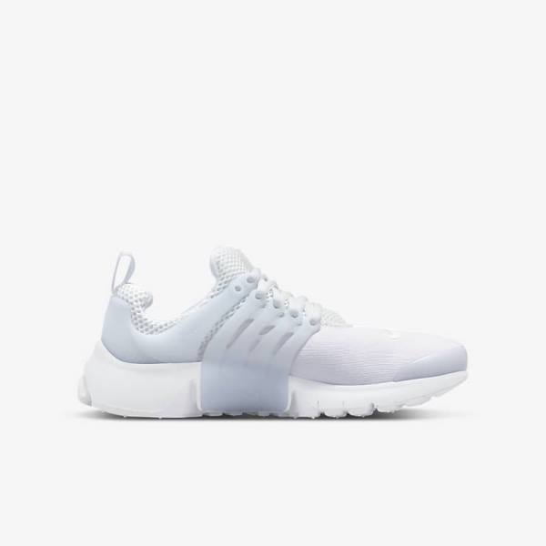 Zapatillas Nike Presto Older Niños Blancas Plateadas Blancas | NK173FVC