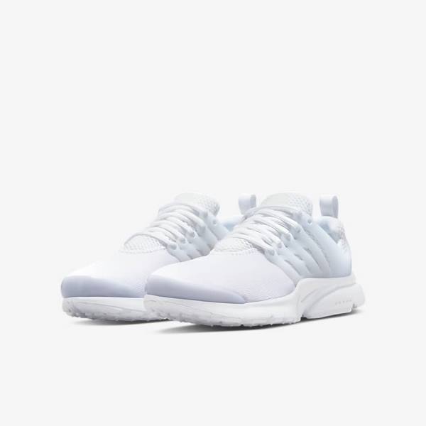 Zapatillas Nike Presto Older Niños Blancas Plateadas Blancas | NK173FVC