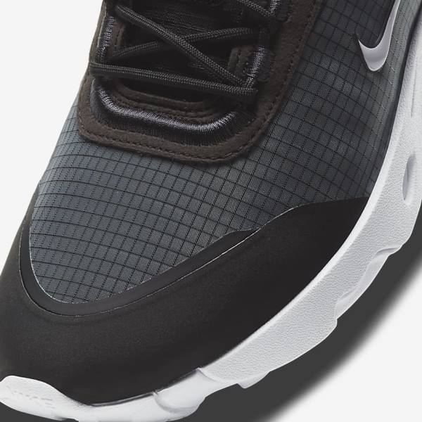 Zapatillas Nike React Live Hombre Negras Gris Oscuro Blancas | NK839KYH