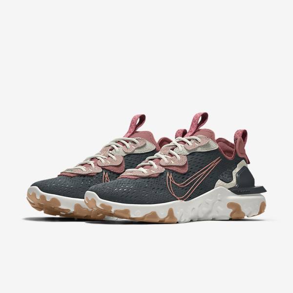 Zapatillas Nike React Vision By You Custom Lifestyle Mujer Multicolor | NK875SKV