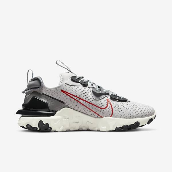 Zapatillas Nike React Vision Hombre Gris Gris Claro Naranjas | NK860YRL