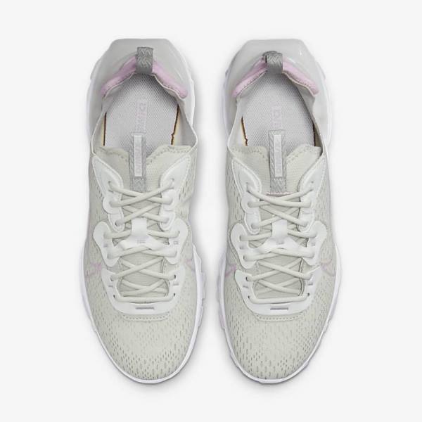 Zapatillas Nike React Vision Mujer Beige Claro Blancas Rosas | NK280IAF