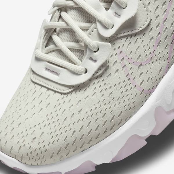 Zapatillas Nike React Vision Mujer Beige Claro Blancas Rosas | NK280IAF