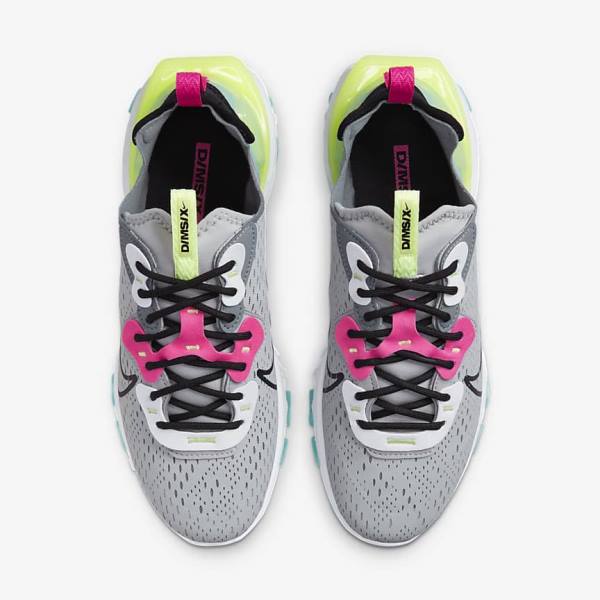 Zapatillas Nike React Vision Mujer Gris Rosas Negras | NK641PTN