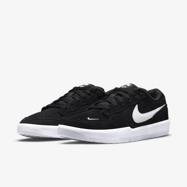 Zapatillas Nike SB Force 58 Hombre Negras Blancas | NK638XUO