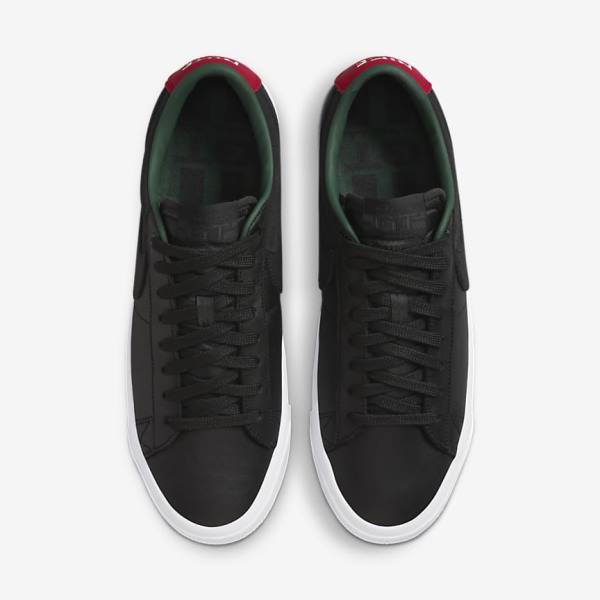 Zapatillas Nike SB Zoom Blazer Low Pro GT Premium Hombre Negras Rojas Negras | NK864RND