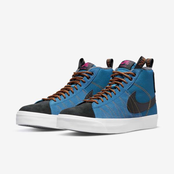 Zapatillas Nike SB Zoom Blazer Mid Premium Mujer Negras | NK329XCV