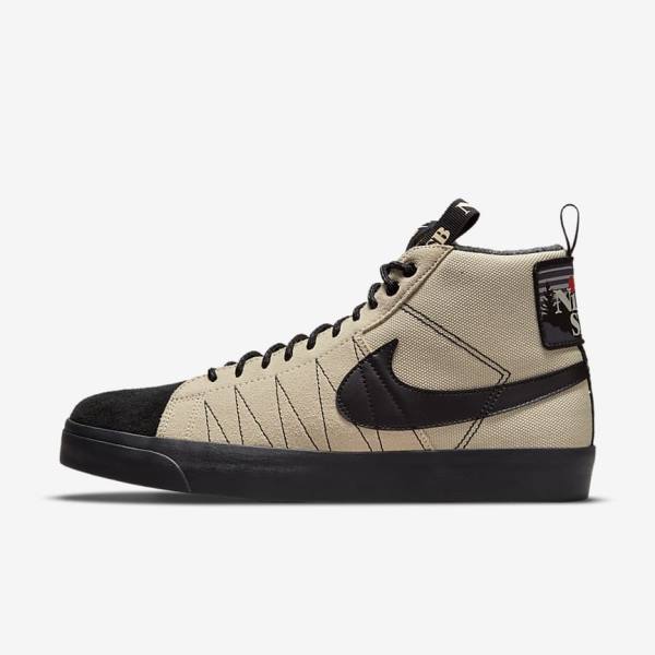 Zapatillas Nike SB Zoom Blazer Mid Premium Hombre Naranjas Negras | NK384BGE