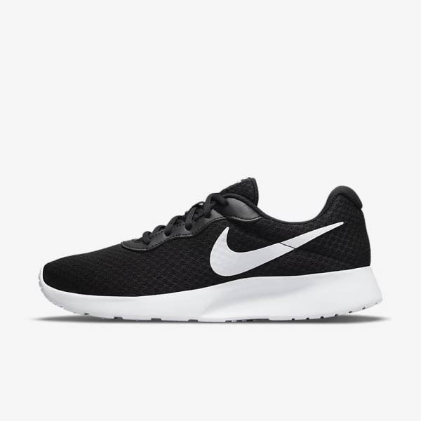 Zapatillas Nike Tanjun Mujer Negras Blancas | NK076IPC