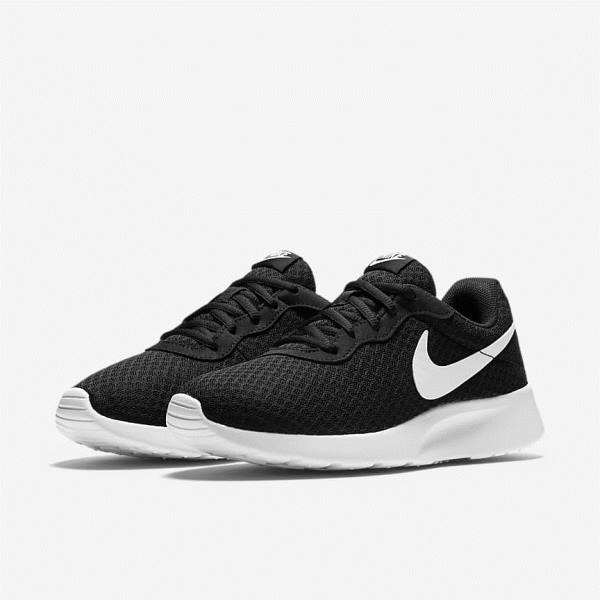 Zapatillas Nike Tanjun Mujer Negras Blancas | NK182XMN