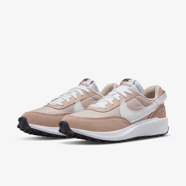 Zapatillas Nike Waffle Debut Mujer Rosas Rosas Kaki Rosas Blancas | NK459HAE