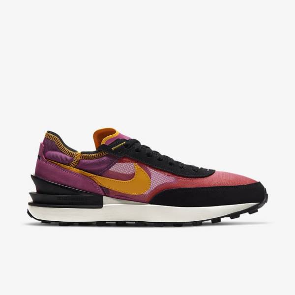 Zapatillas Nike Waffle One Hombre Fucsia Negras Doradas | NK764VEC