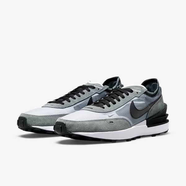 Zapatillas Nike Waffle One SE Hombre Gris Blancas Gris Negras | NK951ZCS