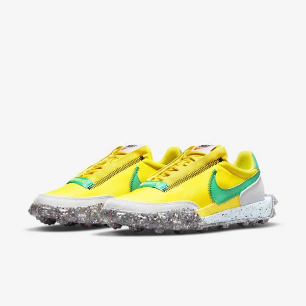 Zapatillas Nike Waffle Racer Crater Mujer Amarillo Azules Verde | NK152UEI