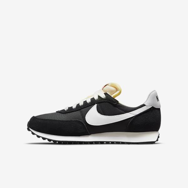 Zapatillas Nike Waffle Trainer 2 Older Niños Negras Naranjas Blancas | NK406XOA