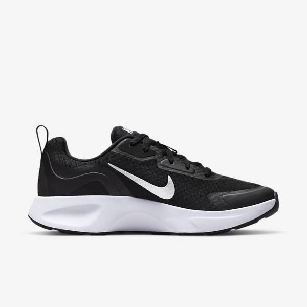 Zapatillas Nike Wearallday Mujer Negras Blancas | NK932XMW