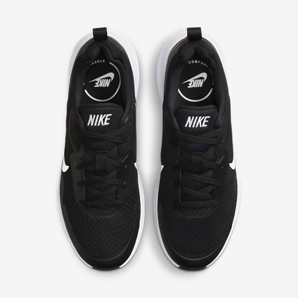 Zapatillas Nike Wearallday Mujer Negras Blancas | NK932XMW