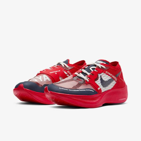 Zapatillas Nike ZoomX Vaporfly Next% x Gyakusou Hombre Rojas Azules | NK537EDC