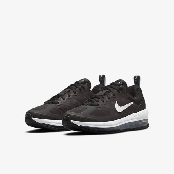 Zapatillas Para Caminar Nike Air Max Genome Older Niños Negras Gris Oscuro Blancas | NK375QPG