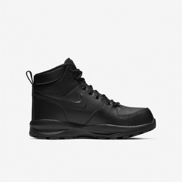 Zapatillas Para Caminar Nike Manoa LTR Older Boot Niños Negras | NK276BUK