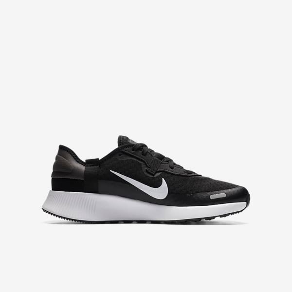 Zapatillas Para Caminar Nike Reposto Older Niños Negras Gris Oscuro Blancas | NK624DJC