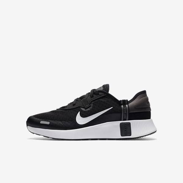 Zapatillas Para Caminar Nike Reposto Older Niños Negras Gris Oscuro Blancas | NK624DJC