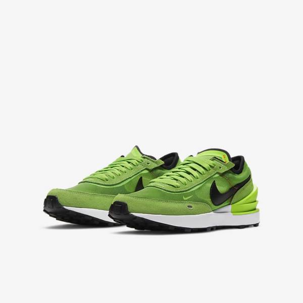 Zapatillas Para Caminar Nike Waffle One Older Niños Verde Rojas Negras | NK290LZF