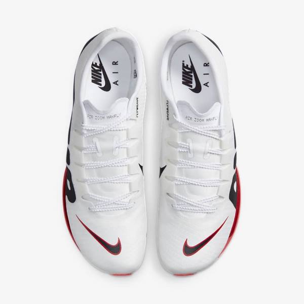 Zapatillas Running Nike Air Zoom Maxfly More Uptempo Athletics Sprinting Spikes Hombre Blancas Rojas Negras | NK687THZ