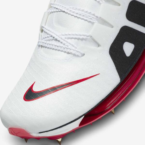 Zapatillas Running Nike Air Zoom Maxfly More Uptempo Athletics Sprinting Spikes Hombre Blancas Rojas Negras | NK687THZ