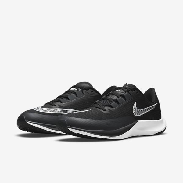 Zapatillas Running Nike Air Zoom Rival Fly 3 Carretera Carreras Hombre Negras Gris Oscuro Blancas | NK876VOH