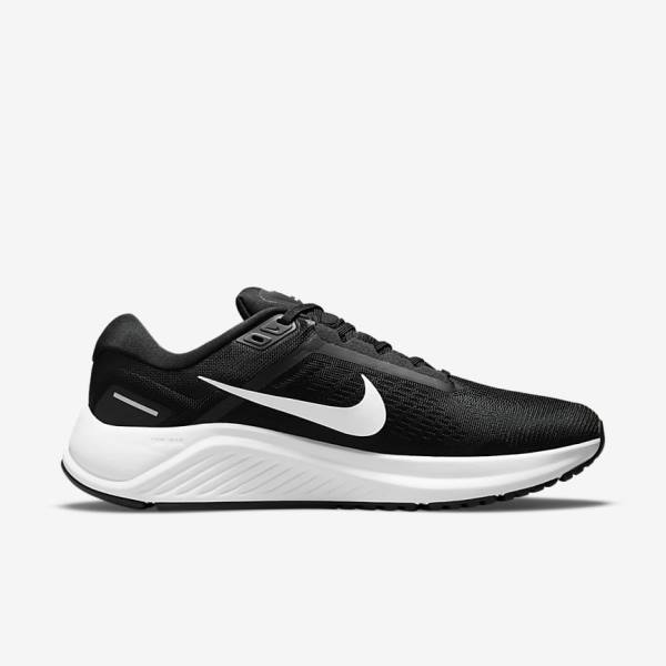 Zapatillas Running Nike Air Zoom Structure 24 Carretera Hombre Negras Blancas | NK153FOA