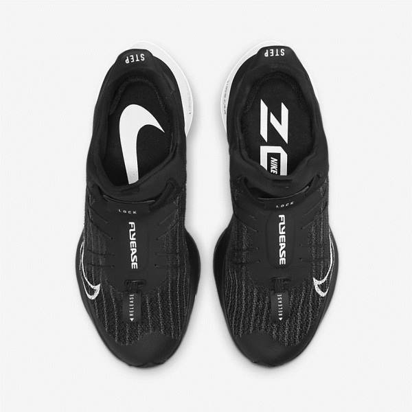 Zapatillas Running Nike Air Zoom Tempo NEXT% FlyEase Easy On-Off Carretera Hombre Negras Blancas | NK526RHW