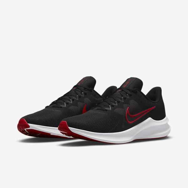 Zapatillas Running Nike Downshifter 11 Carretera Hombre Negras Blancas Gris Oscuro Rojas | NK698OHE