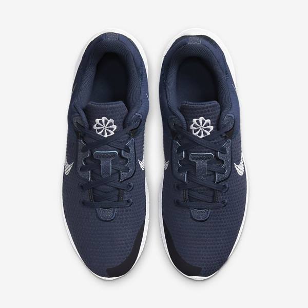 Zapatillas Running Nike Flex Experience Run 11 Next Nature Carretera Hombre Azul Marino Obsidian Oscuro Blancas | NK903KSH