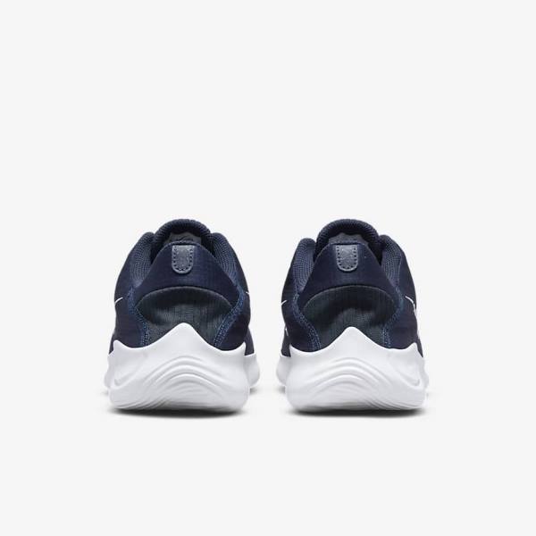 Zapatillas Running Nike Flex Experience Run 11 Next Nature Carretera Hombre Azul Marino Obsidian Oscuro Blancas | NK903KSH