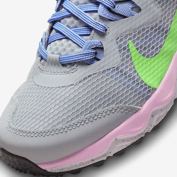 Zapatillas Running Nike Juniper Trail Trail Mujer Gris Azules Claro Rosas Verde | NK029IZD