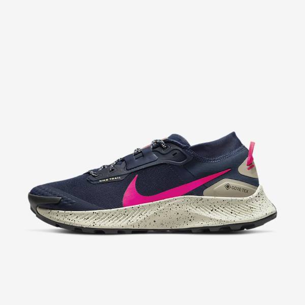 Zapatillas Running Nike Pegasus Trail 3 GORE-TEX Impermeables Trail Hombre Obsidian Verde Oliva Rojas | NK208YAD