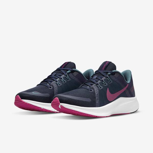 Zapatillas Running Nike Quest 4 Carretera Mujer Azules Gris Verde Blancas Rosas | NK381ZDH