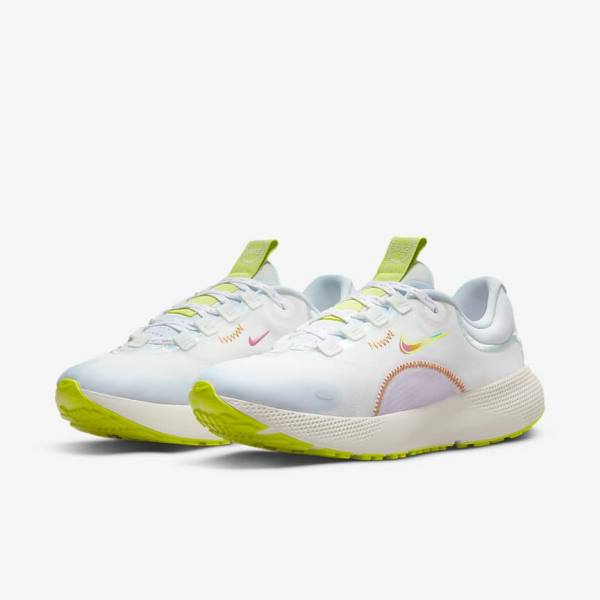 Zapatillas Running Nike React Escape Run Carretera Mujer Blancas Verde Multicolor | NK578EPW