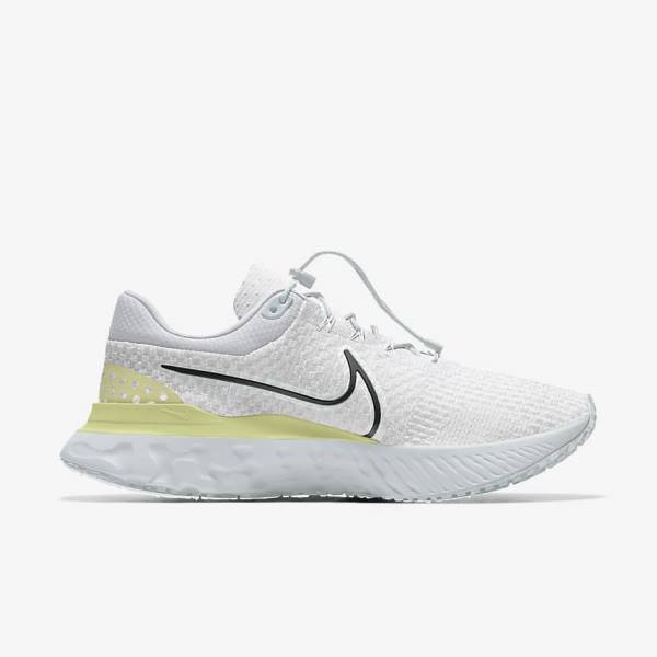 Zapatillas Running Nike React Infinity Run 3 By You Custom Carretera Hombre Blancas | NK327RWF