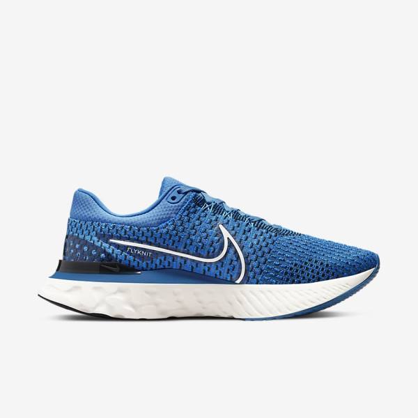 Zapatillas Running Nike React Infinity Run Flyknit 3 Carretera Hombre Azules Negras | NK547BOA