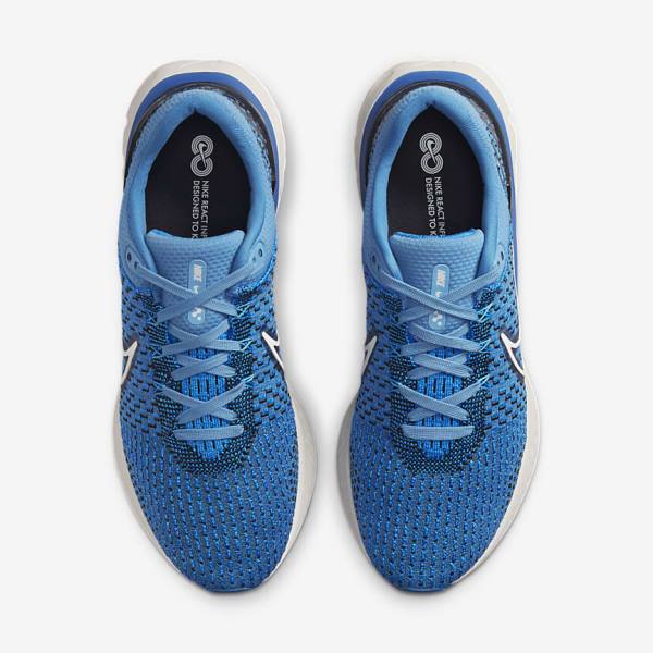 Zapatillas Running Nike React Infinity Run Flyknit 3 Carretera Hombre Azules Negras | NK547BOA