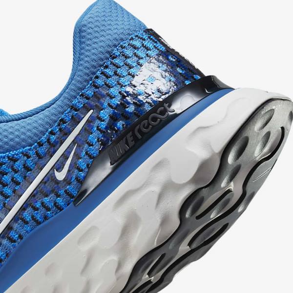 Zapatillas Running Nike React Infinity Run Flyknit 3 Carretera Hombre Azules Negras | NK547BOA