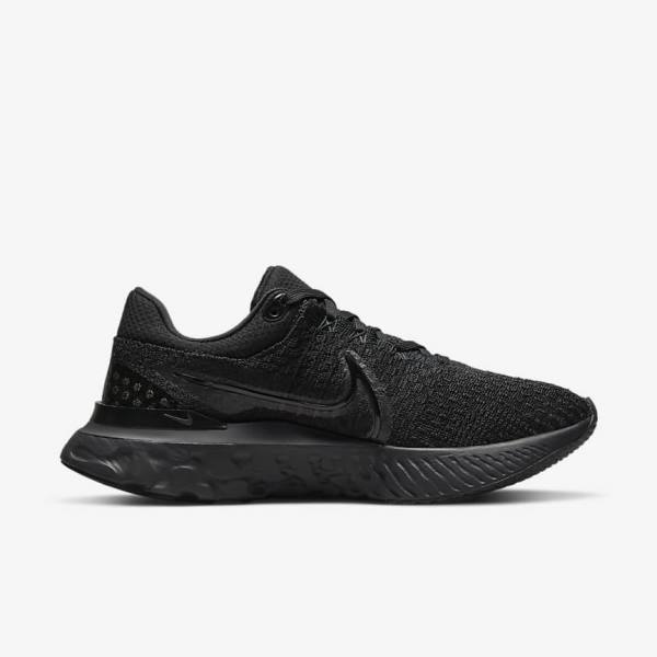 Zapatillas Running Nike React Infinity Run Flyknit 3 Carretera Mujer Negras | NK739XTR