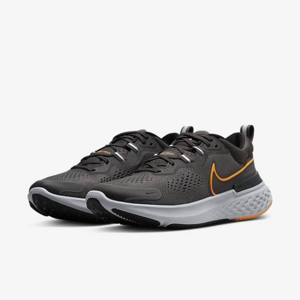 Zapatillas Running Nike React Miler 2 Carretera Hombre Gris Negras Gris | NK258NGY