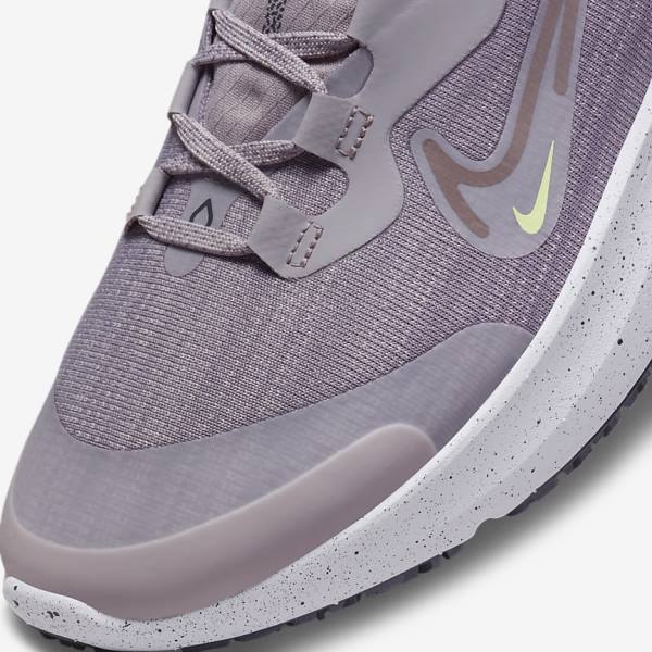 Zapatillas Running Nike React Miler 2 Shield Weatherised Carretera Mujer Gris Naranjas Moradas | NK925HMZ