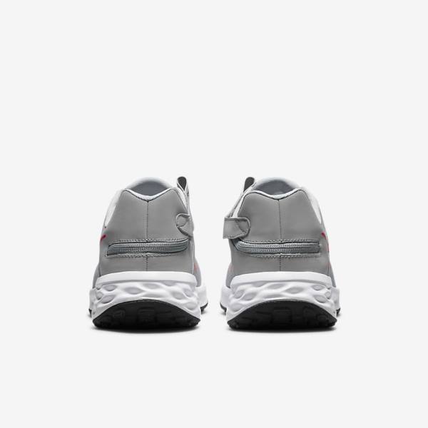 Zapatillas Running Nike Revolution 6 FlyEase Next Nature Easy On-Off Carretera Hombre Gris Claro Gris Oscuro Rojas | NK413ZAO