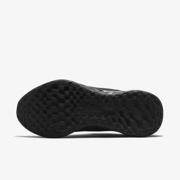 Zapatillas Running Nike Revolution 6 FlyEase Next Nature Easy-On-And-Off Carretera (Extra Anchos) Hombre Negras Gris Oscuro | NK416NYA